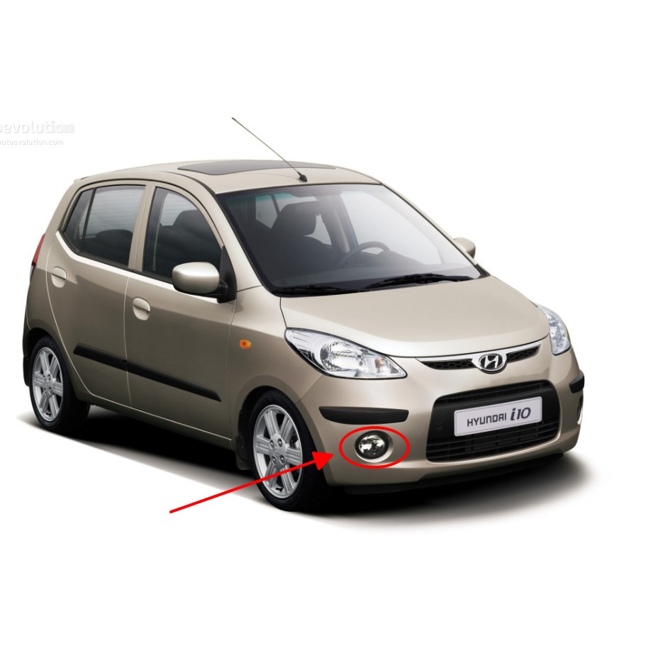 Chụp viền đèn gầm/ Ốp dưỡng viền đèn gầm HYUNDAI I10 2008 - 2010: Hàng chính hãng