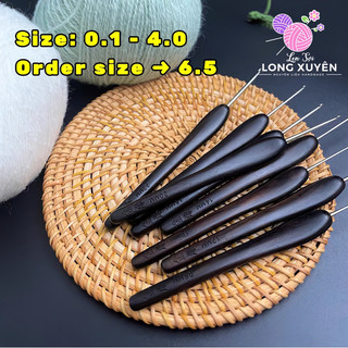 Kim móc len Jinlan gỗ mun