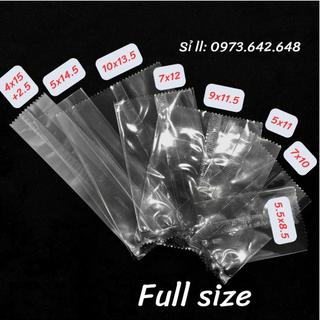 Set 100 túi bóng hàn miệng Nhiều kích thước trắng trơn Trong và Mờ đựng trà hoa thảo mộc set 100 túi bóng đựng bánh kẹo
