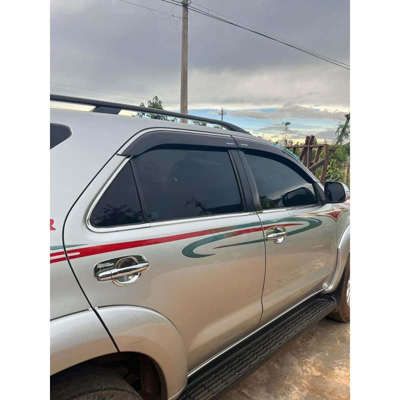 Nẹp chân kính và cột C Toyota Fortuner 2006- 2016