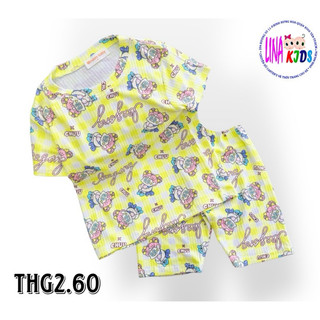 [Size 11-20kg]BỘ THUN GÂN TĂM BÉ GÁI