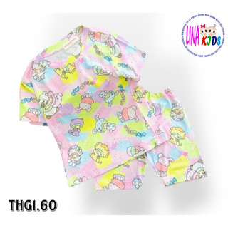 [Size 11-20kg]BỘ THUN GÂN TĂM BÉ GÁI