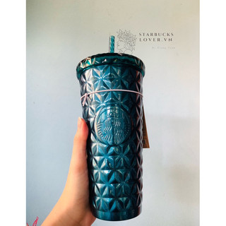 |chính hãng| ly starbucks giữ nhiệt dion green christmas 591ml