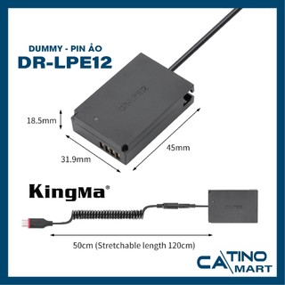 Pin ảo/ giả pin/ pin. dummy kingma for lp-e12 . bh 12 tháng