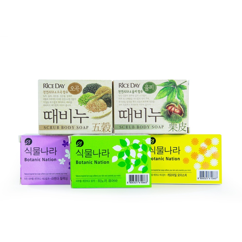 Xà phòng tắm, xà phòng Hàn Quốc, xà bông cục tắm trắng da, tẩy tế bào chết Lion 100g - Green Pharma