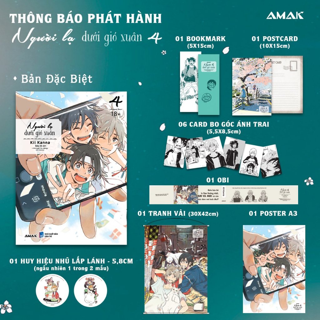 Sách - Người Lạ Dưới Gió Xuân - Tập 4  - Amak