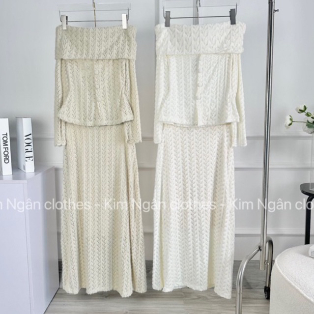 Set ren xinh trễ vai kèm nút bộc siêu xinh đẹp  hách dáng siêu đẹp