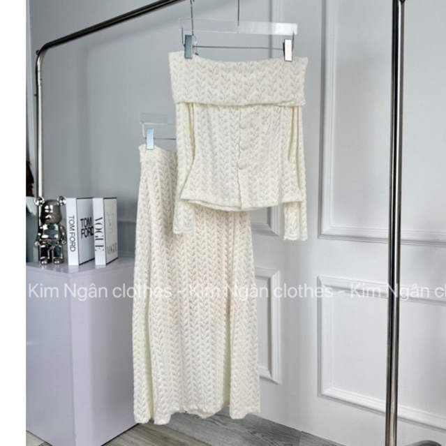 Set ren xinh trễ vai kèm nút bộc siêu xinh đẹp  hách dáng siêu đẹp