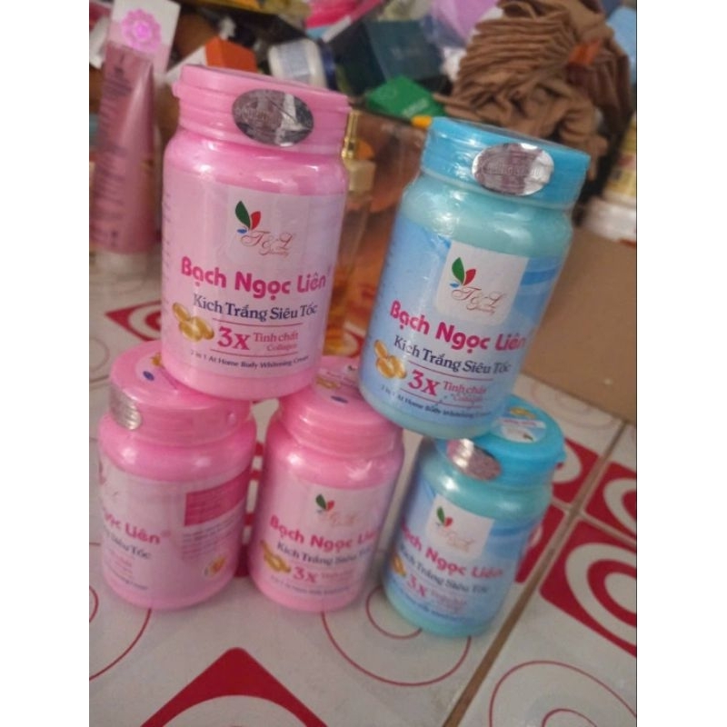 Kích Trắng Siêu Tốc Bạch Ngọc Liên 3x (Kích Xanh) Loại 1, Tinh Chất Collagen 250g