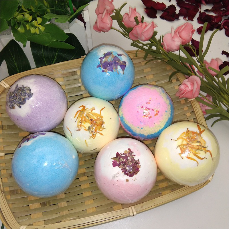 (100g) bath bomb viên tắm tạo mùi tạo màu sủi bọt siêu thơm