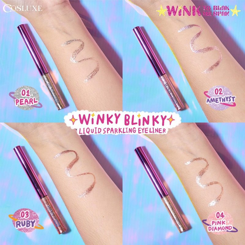 Nhũ kẻ mắt đầu cọ mảnh Winky Blinky Liquid Sparkling Eyeliner