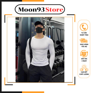 Áo thun nam dài tay áo giữ nhiệt nam cổ tròn chất thun 4 chiều dày kiểu dáng thu đông