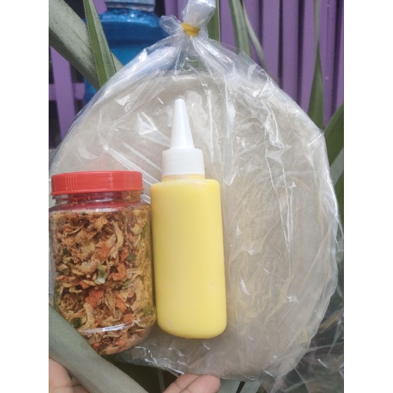 Bánh tráng phơi sương .combo mini 250gam bánh . muối trộn hành phi 100gam . cùng bơ béo 100gam