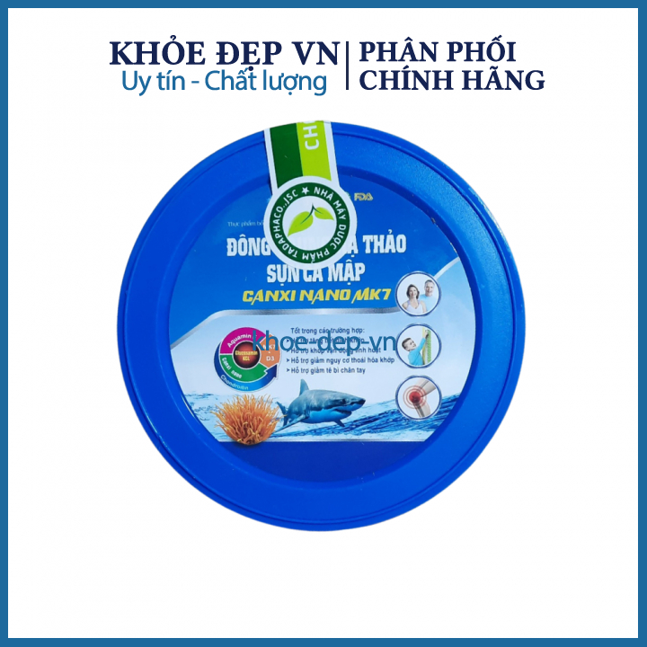 SỮA HẠT ĐÔNG TRÙNG HẠ THẢO SỤN CÁ MẬP CANXI NANO MK7 giúp chắc khoẻ xương, ngăn ngừa loãng xương hộp 900g