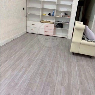Thảm lót sàn simili vân gỗ, tấm simili dán sàn giả gỗ nền nhà nhựa pvc nhám xám chống nước 0.5mm