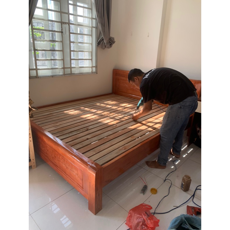 Giường gỗ giá rẻ