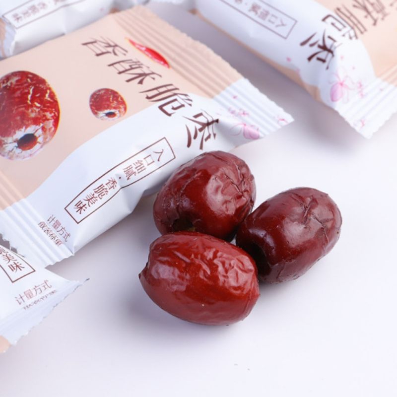 60 gói táo đỏ Tân Cương giòn tan không hạt gói nhỏ xinh, tiện lợi