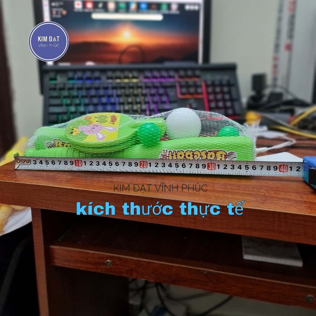 Bộ đồ chơi gậy bóng chày và bóng bàn . túi gồm 2 bộ