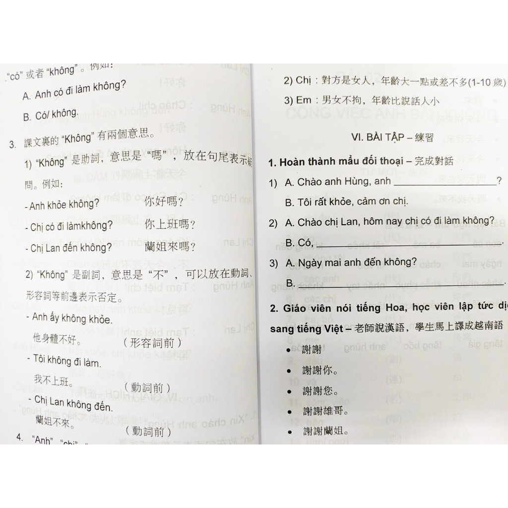 Sách - Tiếng Việt cho người Hoa tập 1