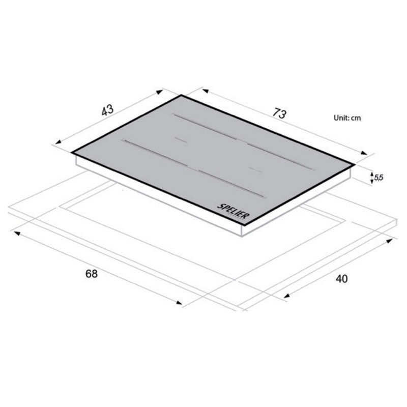 Bếp từ Spelier SPM-T85K nhập khẩu Malaysia