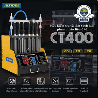  máy vệ sinh kim phun autools ct150  160  400  máy + phụ kiện + 2 chai dung dịch   