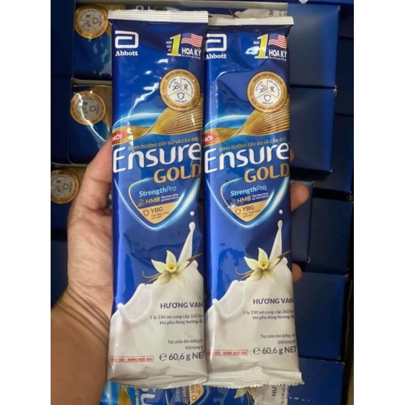 Sữa ensure gói 60,6 vị vani, cafe, hạnh nhân🌹🌹freeship🌹🌹hkm sữa