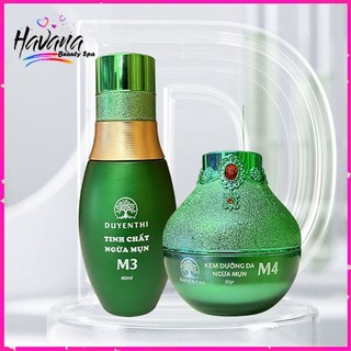 Combo Mụn Bách Y Sâm Duyên Thị M3 M4: Serum Ngừa Mụn Và Kem Trắng Da Ngừa Mụn