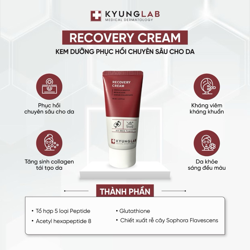 [Sẵn] Kem dưỡng Recovery cream Kyung Lab 50ml
