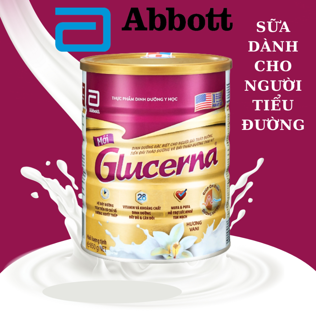 Sữa bột dành cho người bị tiểu đường Glucerna Abbott 850g