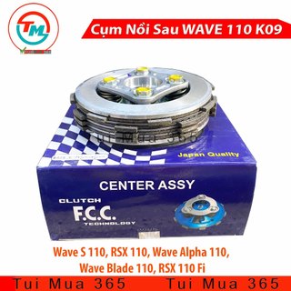 Bộ nồi fcc e9g62 sau dành cho xe wave s 110, rsx 110, wave alpha 110, wave blade 110, rsx 110 fi