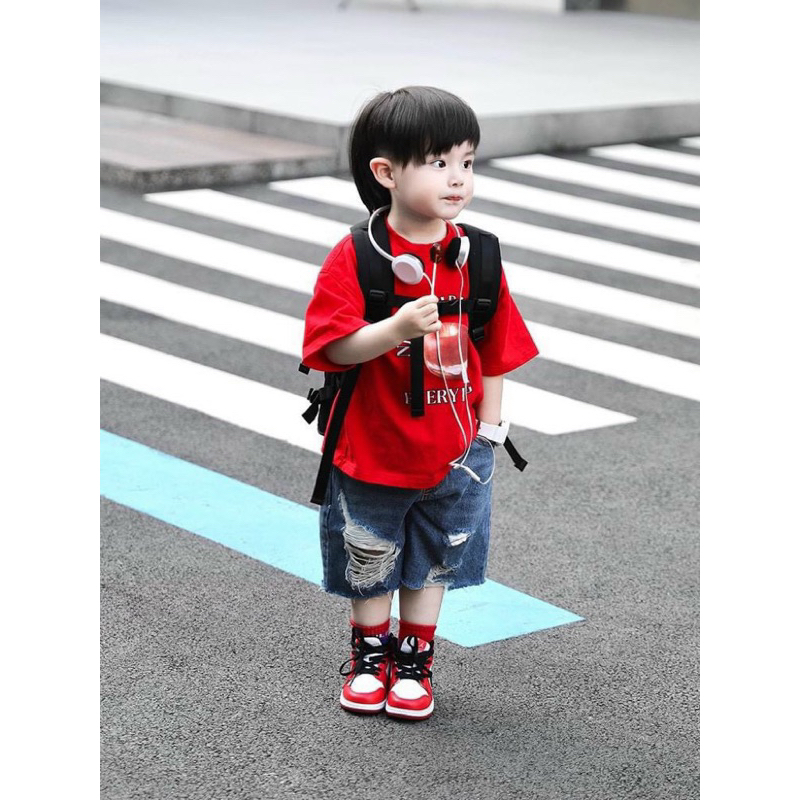 Bán sỉ-bán buôn set bộ cotton tàu mịn mát phối kèm quần Jean size 8-18kg (Sj add zaI0 giá tận gốc)