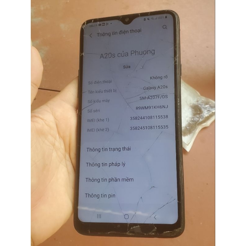 Điện thoại samsung a20s