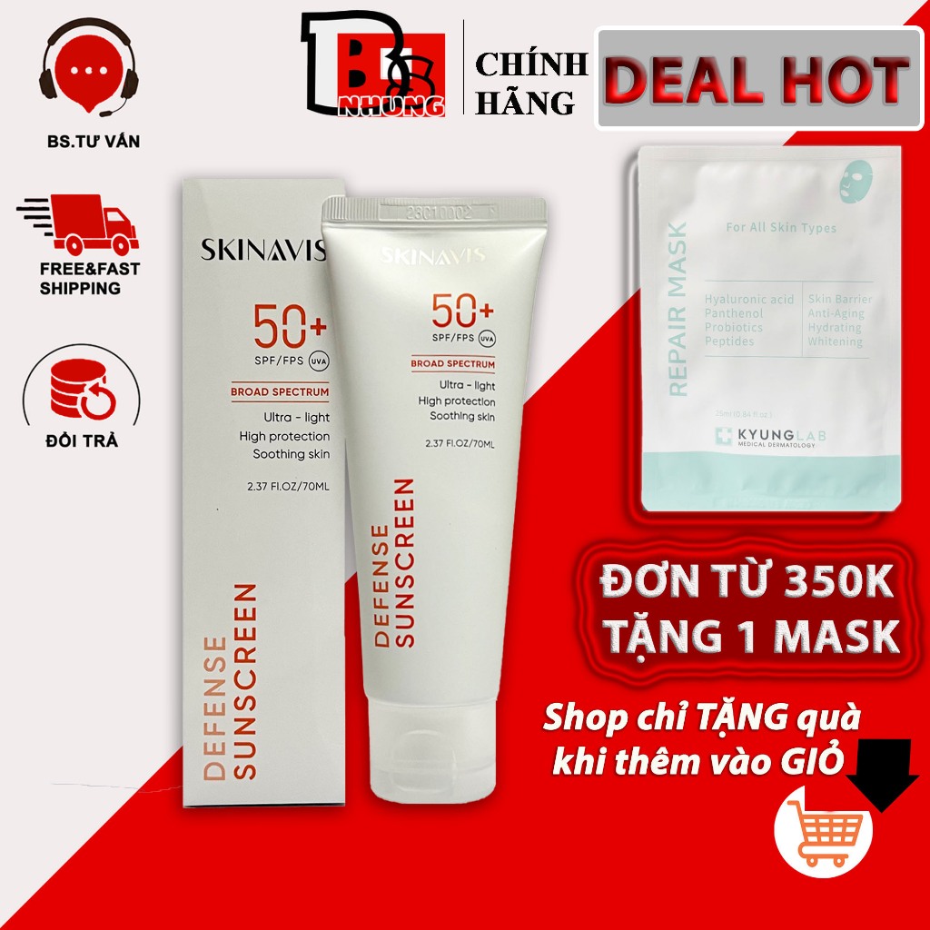 Kem Chống Nắng Skinavis - Kem chống nắng phổ rộng Sunscreen Broad Spectrum 70ml