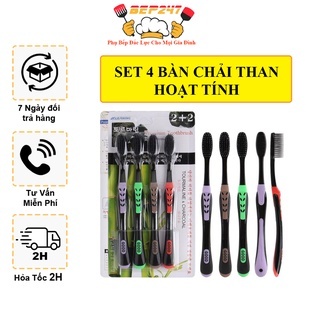 4 Bàn Chải Đánh Răng Hoạt Tính Hàn Quốc Chính Hãng.ĐTLV