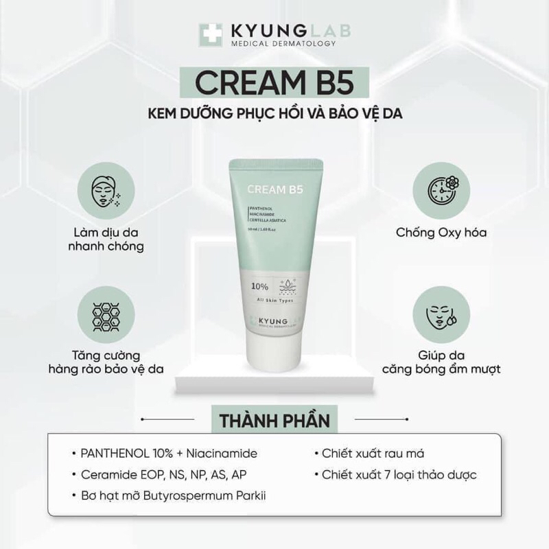 B5 cream kyunglab( kem dưỡng phục hồi chuyên sâu)