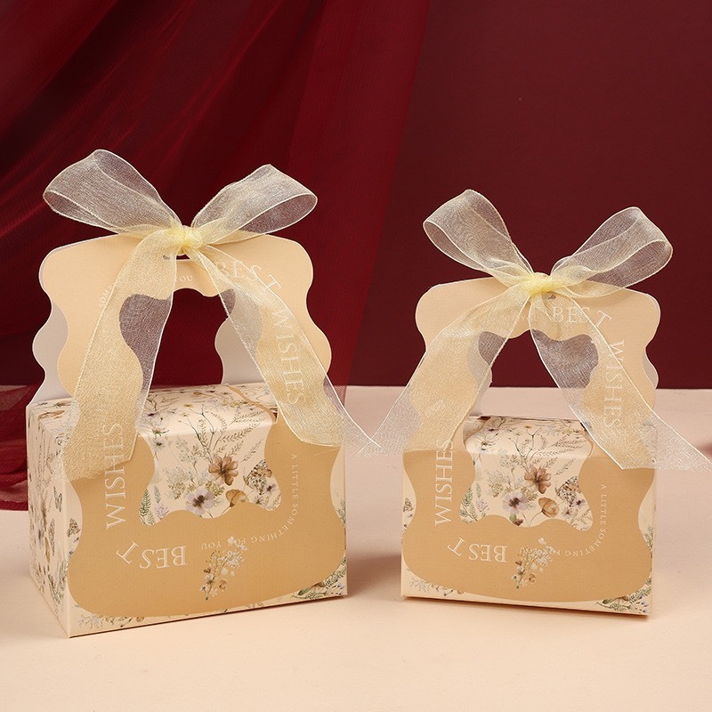 Túi hộp quà Tiểu Thư đựng son phấn, mỹ phẩm, trang sức, bánh kẹo kèm Nơ_Kami store