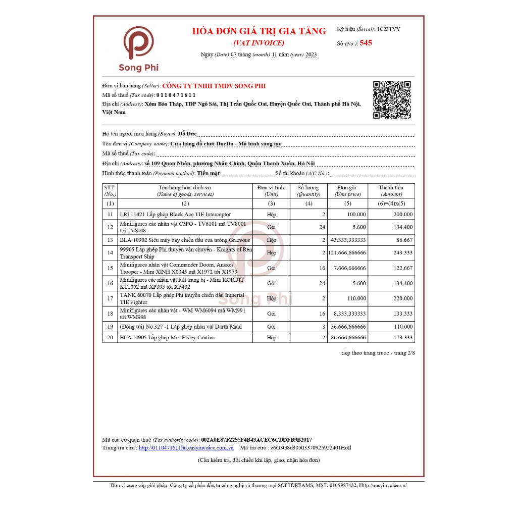 BLA 10902 Lắp ghép Chiến tranh giữa các vì sao Siêu máy bay chiến đấu Grievous - Đồ chơi Xếp hình 75199 Mô hình