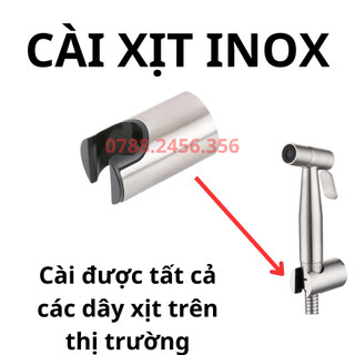Gác cài vòi xịt vệ sinh inox,Giá đỡ vòi xịt vệ sinh inox 304, nhựa Bọc inox TẶNG BỘ VÍT TẮC KÊ, Lựa chọn Gác cài các lại