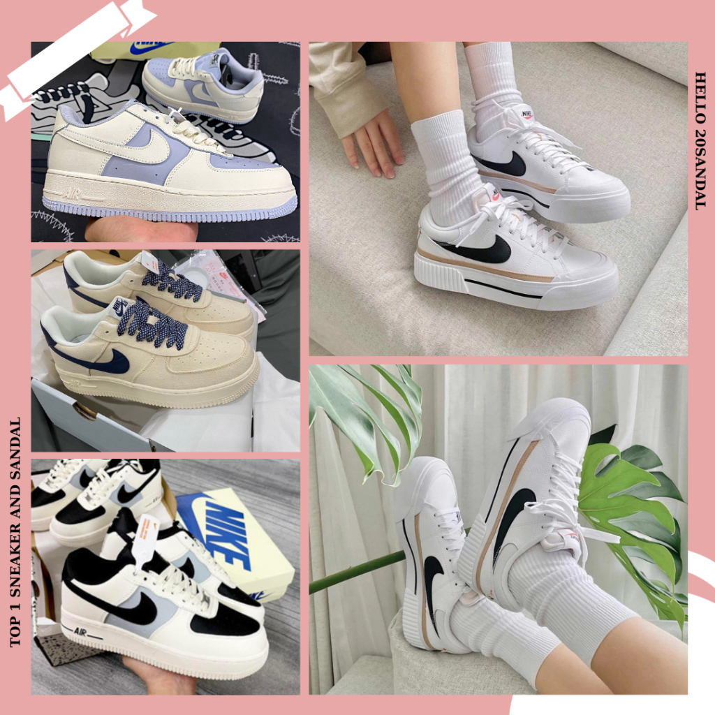 Giày_Nike Trắng Đế Cao Nam Nữ,Giày_Nike AF1 Court Legacy LIFT Low Đế Cao Thời Trang Nam Nữ Hàng S.CẤP Trung