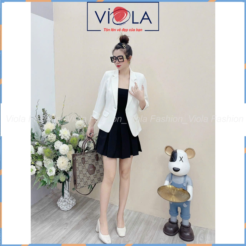 Áo vest nữ công sở cao cấp Viola tay lỡ trẻ trung hiện đại mặc cực tôn dáng phong cách sang chảnh trẻ đẹp VE3393