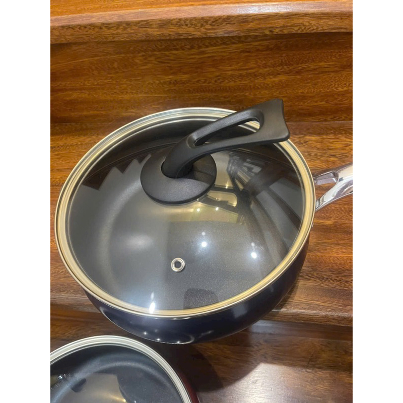 Chảo lẩu 24cm TOKYAMA sâu lòng thành cao Nhật Bản Made in Japan