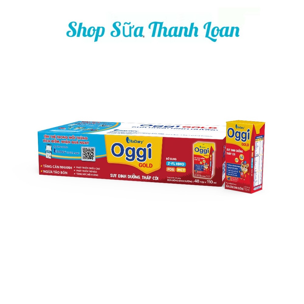 Thùng 48 Hộp SBPS Oggi Gold 110ml Cho Bé Suy Dinh Dưỡng.