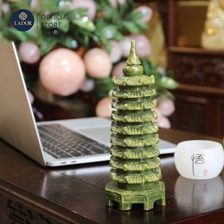 Tháp Văn Xương 9 Tầng Ngọc Hoàng Long - Học Tập Thi Cử Trí Tuệ May Mắn Tặng Kèm Đế Size 15-18 cm