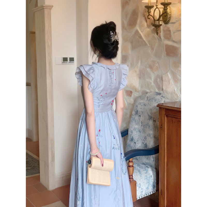 Đầm Babydoll Hoa Nhí Dáng Xoè Dài Taobao Order