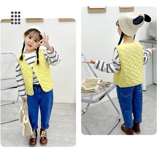 Áo khoác phao GILE chần bông giữ ấm hàng QC dành cho bé 6-22kg