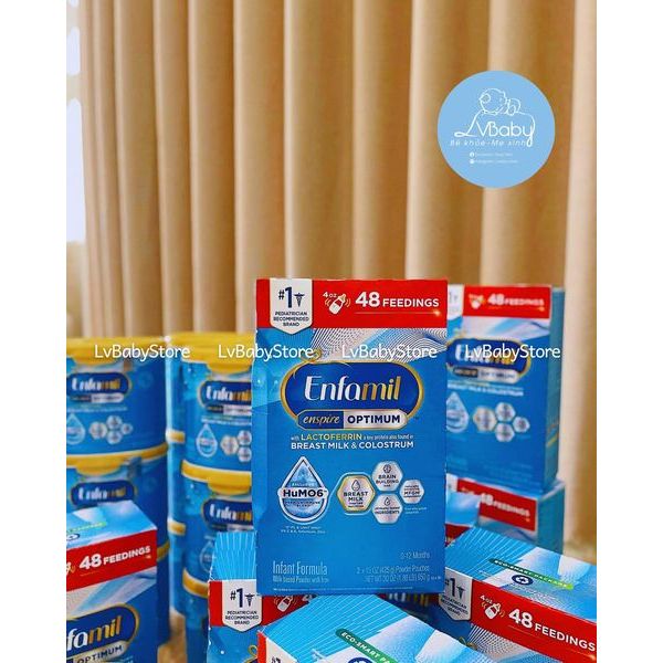 Sữa bột Enfamil Enspire xanh dành cho bé từ 0-12 tháng tuổi