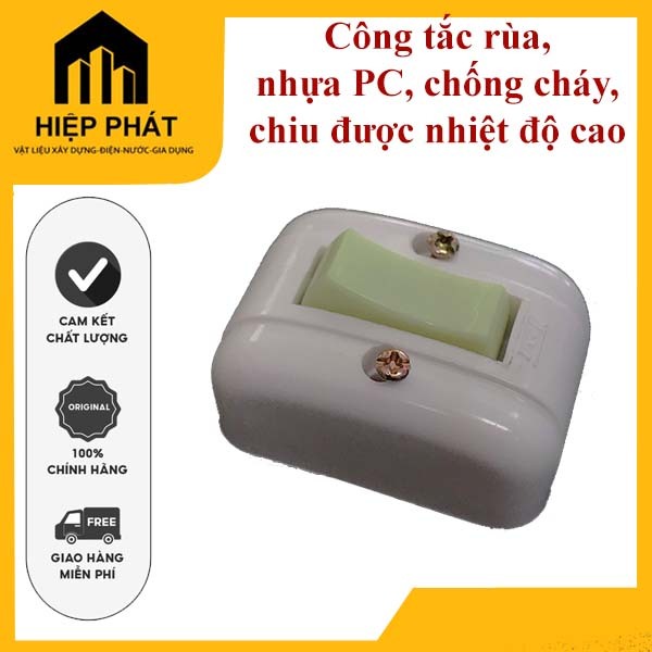 Công tắc rùa, nhựa PC, chống cháy, chiu được nhiệt độ cao