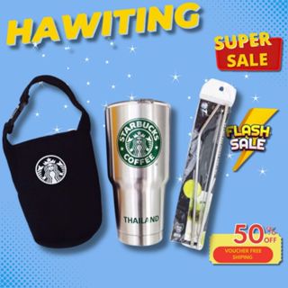 Ly nước giữ nhiệt 900ML inox có kèm túi đựng, ống hút và cọ bình - ly giữ nhiệt  900ml - ly giữ nhiệt