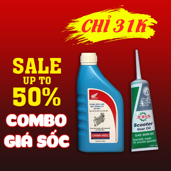 Combo Honda vuadonghe89 dung dịch làm mát động cơ xe tay ga, dầu nhớt láp Zotus hộp số các dòng xe ga, xe số