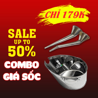 Combo Bộ hứng dầu - đổ dầu, khay hứng dầu , phễu rót dầu xe số xe ga vuadonghe89